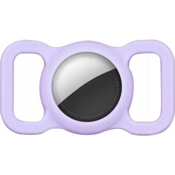 OEM AirTag Case na obrożę / pasek / szelki PURPLE / FIOLETOWY 14060037 5901313585213