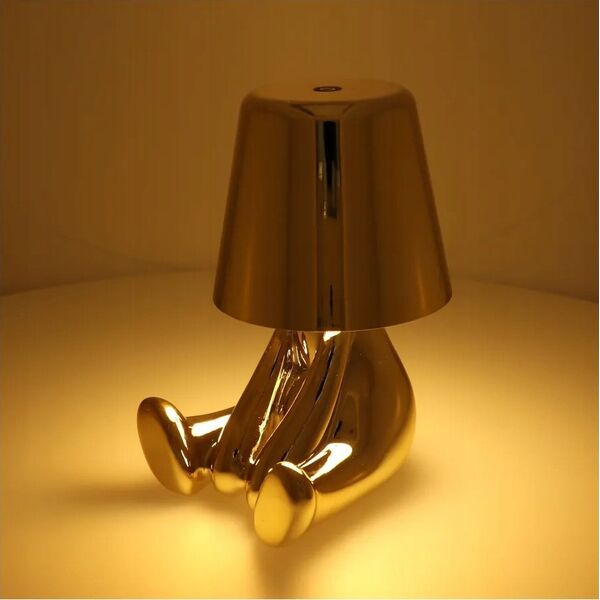 Lampka biurkowa OEM Lampka nocna GOLD MAN Art Deco siedzący (wzór 5) MLTL 14061635 5903396269219
