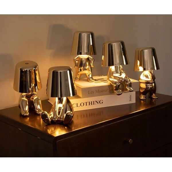 Lampka biurkowa OEM Lampka nocna GOLD MAN Art Deco stojący (wzór 8) MLTL 14061637 5903396269264