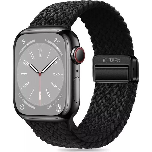 Tech-Protect Pasek Tech-Protect Nylonmag Apple Watch 4/5/6/7/8/9/SE/Ultra 1/2 42/44/45/49mm Black 14061749 5906302312764