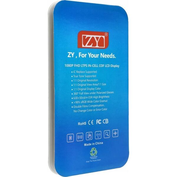 OEM Wyświetlacz do iPhone 14 z ekranem dotykowym czarnym (ZY-LTPS) IC Transferable 14063636 5903396293238