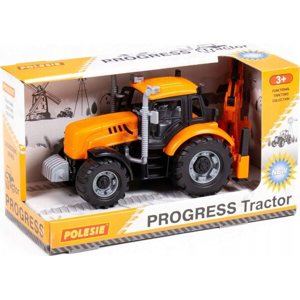 Polesie TRAKTOR KOPARKA 25X12X15 PROGRESS POM WADP WB12 14063804 4810344091543