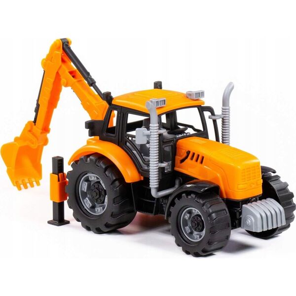 Polesie TRAKTOR KOPARKA 25X12X15 PROGRESS POM WADP WB12 14063804 4810344091543