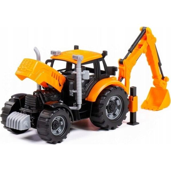 Polesie TRAKTOR KOPARKA 25X12X15 PROGRESS POM WADP WB12 14063804 4810344091543