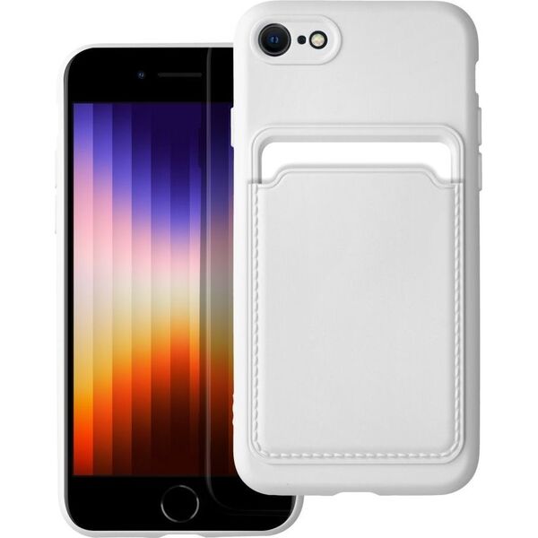 OEM Futerał CARD CASE do IPHONE 7 / 8 / SE 2020 / SE 2022 biały 14064348 5903396153587