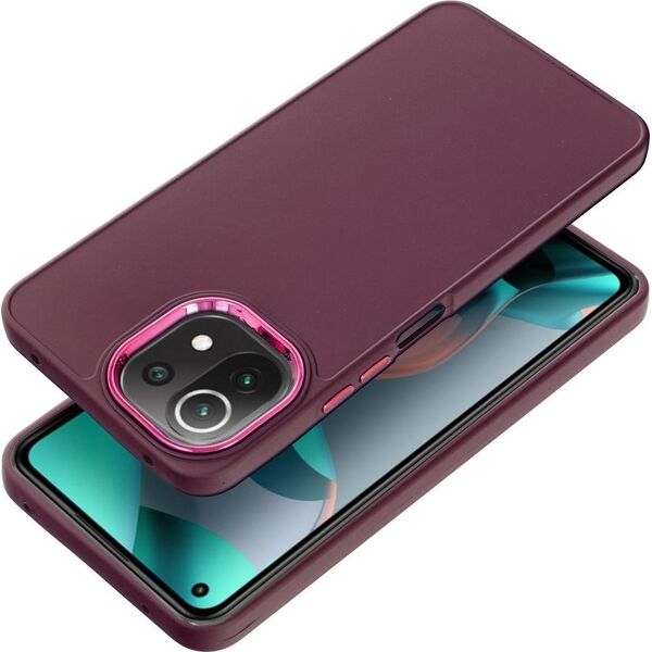 OEM Futerał FRAME do XIAOMI Mi 11 Lite 5G / Mi 11 Lite LTE ( 4G ) / Mi 11 Lite NE  fioletowy 14064388 5903396196867