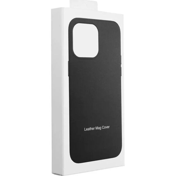 OEM Futerał LEATHER MAG COVER kompatybilny z MagSafe do IPHONE 15 Plus czarny 14064799 5903396228353