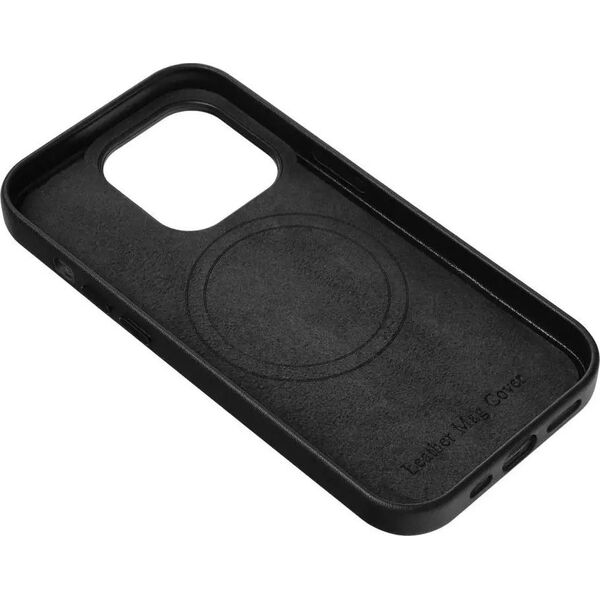OEM Futerał LEATHER MAG COVER kompatybilny z MagSafe do IPHONE 15 Plus czarny 14064799 5903396228353