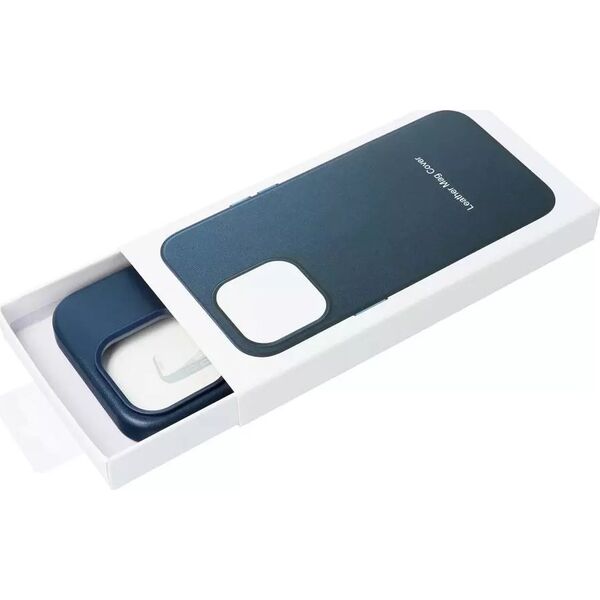 OEM Futerał LEATHER MAG COVER kompatybilny z MagSafe do IPHONE 15 Pro Max niebieski 14064802 5903396228377