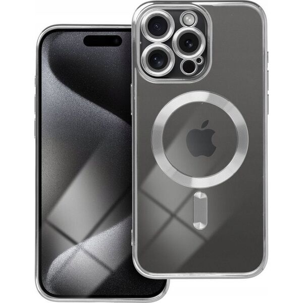 OEM Futerał ELECTRO MAG COVER kompatybilny z MagSafe do IPHONE 15 Pro srebrny 14064804 5903396228148