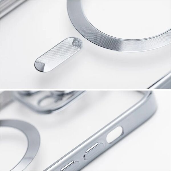 OEM Futerał ELECTRO MAG COVER kompatybilny z MagSafe do IPHONE 15 Pro srebrny 14064804 5903396228148