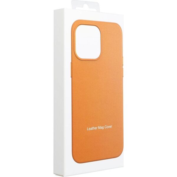 OEM Futerał LEATHER MAG COVER kompatybilny z MagSafe do IPHONE 15 Pro Max pomarańczowy 14064809 5903396222443