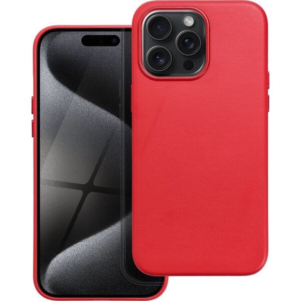 OEM Futerał LEATHER MAG COVER kompatybilny z MagSafe do IPHONE 15 Pro Max czerwony 14064810 5903396222702