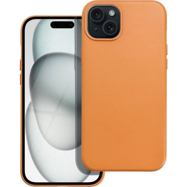 OEM Futerał LEATHER MAG COVER kompatybilny z MagSafe do IPHONE 15 Plus pomarańczowy 14064812 5903396222429