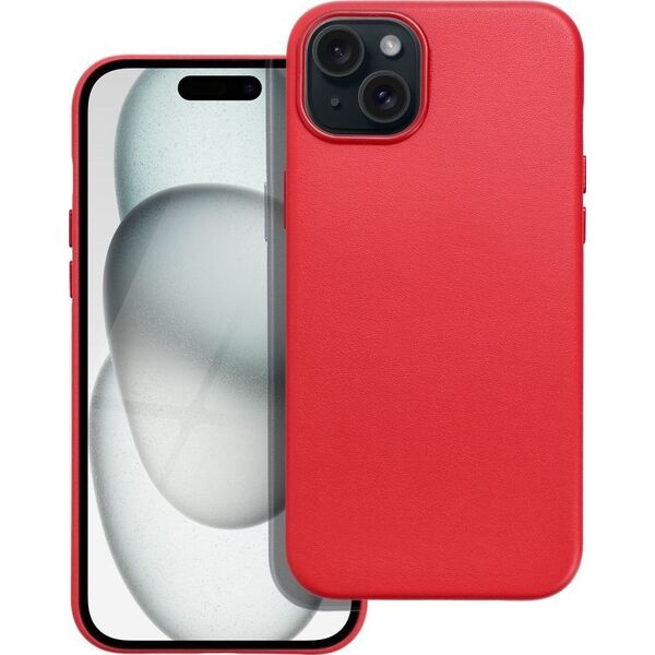 OEM Futerał LEATHER MAG COVER kompatybilny z MagSafe do IPHONE 15 Plus czerwony 14064814 5903396222733