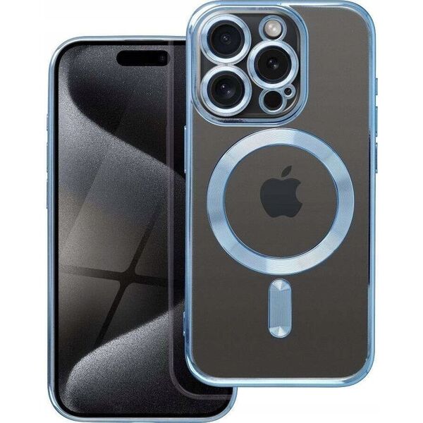 OEM Futerał ELECTRO MAG COVER kompatybilny z MagSafe do IPHONE 15 Pro niebieski 14064817 5903396228186