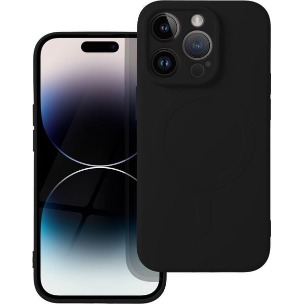 OEM Futerał SILICONE MAG COVER kompatybilny z MagSafe do IPHONE 14 Pro czarny 14064893 5903396178962