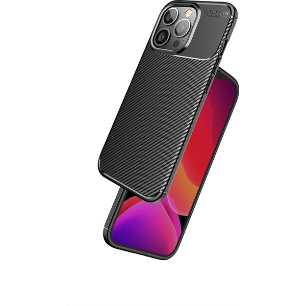 OEM Futerał CARBON PREMIUM do IPHONE 12 Pro Max czarny 14064907 5903396177941
