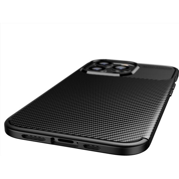 OEM Futerał CARBON PREMIUM do IPHONE 12 Pro Max czarny 14064907 5903396177941