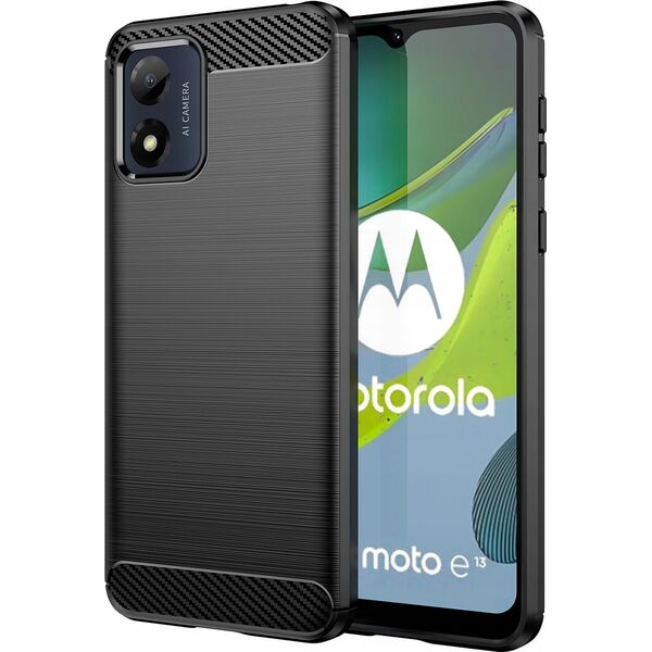 OEM Futerał CARBON do MOTOROLA E13 czarny 14064925 5903396217661