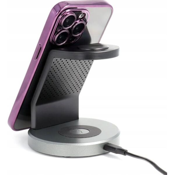 OEM Futerał ELECTRO MAG COVER kompatybilny z MagSafe do IPHONE 12 fioletowy 14065024 5903396208690