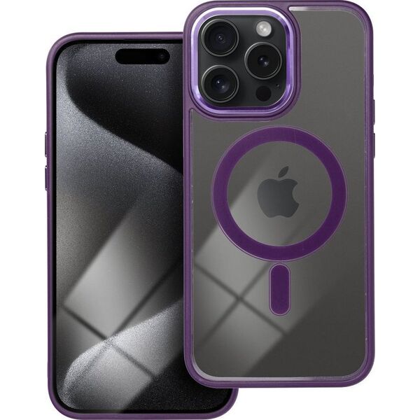 OEM Futerał COLOR EDGE MAG COVER kompatybilny z MagSafe do IPHONE 15 Pro Max fioletowy 14065072 5903396221484