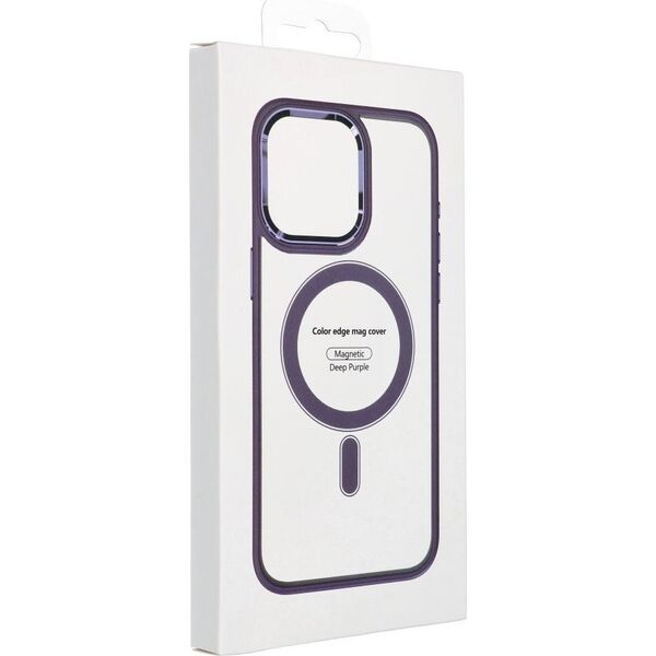 OEM Futerał COLOR EDGE MAG COVER kompatybilny z MagSafe do IPHONE 15 Pro Max fioletowy 14065072 5903396221484