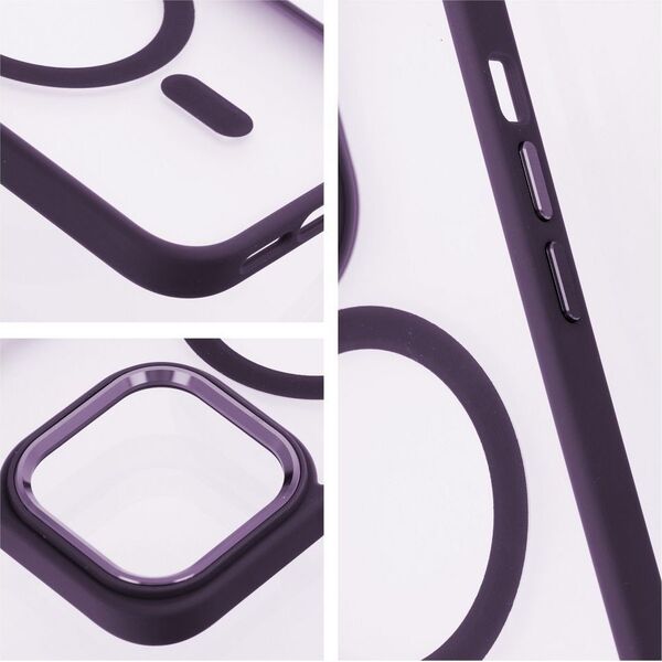 OEM Futerał MATTE MAG COVER kompatybilny z MagSafe do IPHONE 15 Plus fioletowy 14065082 5903396221729