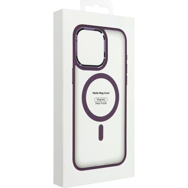 OEM Futerał MATTE MAG COVER kompatybilny z MagSafe do IPHONE 15 Plus fioletowy 14065082 5903396221729