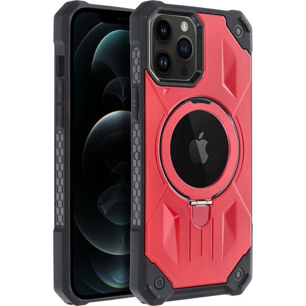 OEM Futerał ARMOR MAG COVER kompatybilny z MagSafe do IPHONE 12 Pro Max czerwony 14065114 5903396219276