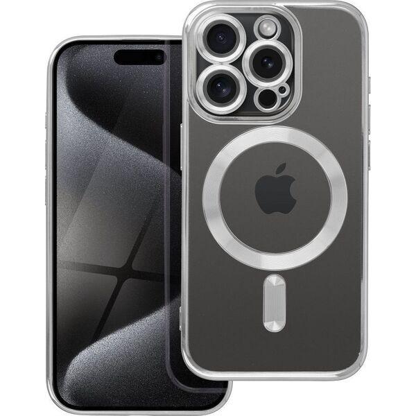 OEM Futerał ELECTRO MAG COVER kompatybilny z MagSafe do IPHONE 15 Pro tytanowy 14065138 5903396228858
