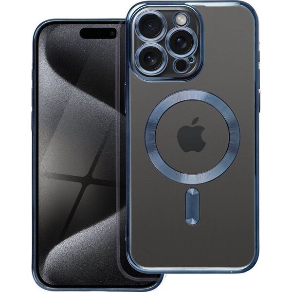OEM Futerał ELECTRO MAG COVER kompatybilny z MagSafe do IPHONE 15 Pro Max tytanowy niebieski 14065140 5903396229008