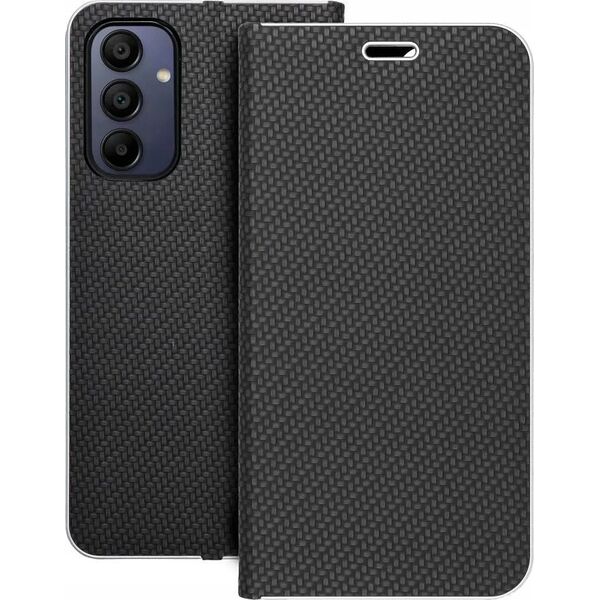 OEM Kabura LUNA Book Carbon do SAMSUNG A15 4G / A15 5G czarny 14065588 5903396239793