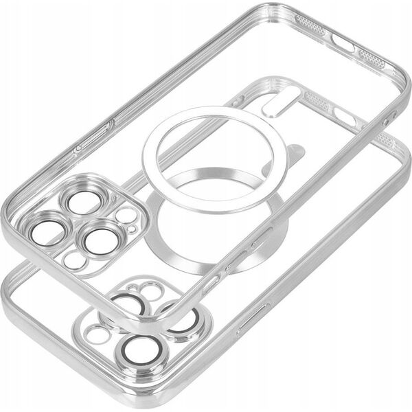 OEM Futerał ELECTRO MAG COVER kompatybilny z MagSafe do SAMSUNG S24 srebrny 14065789 5903396272837