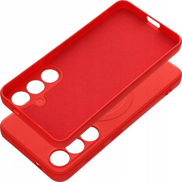 OEM Futerał SILICONE MAG COVER kompatybilny z MagSafe do SAMSUNG S24 czerwony 14065792 5903396272929