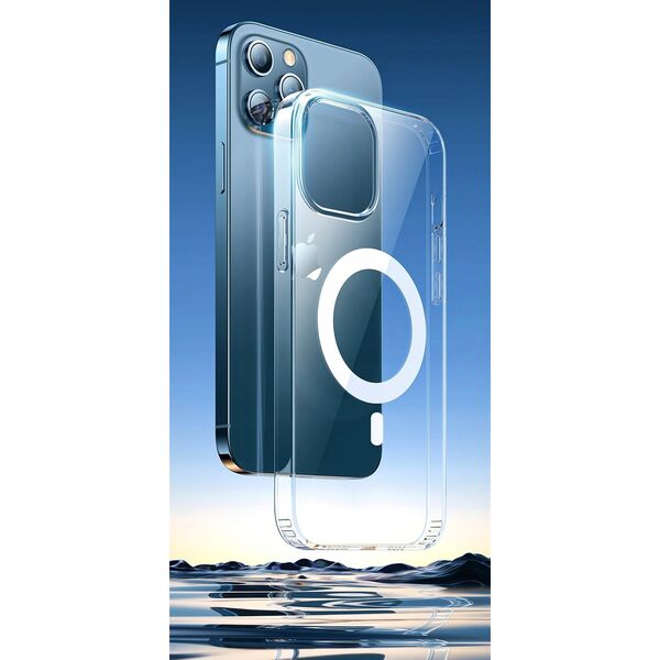 OEM Futerał CLEAR MAG COVER (MID) kompatybilny z MagSafe do IPHONE 12 transparentny 14065851 5903396275463
