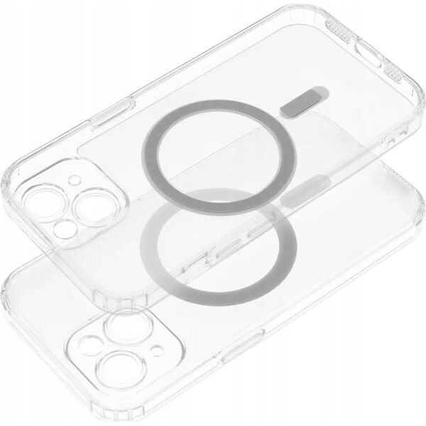 OEM Futerał FROST MAG COVER z ochroną aparatu kompatybilny z MagSafe do IPHONE 11 Pro transparentny 14066043 5903396276644