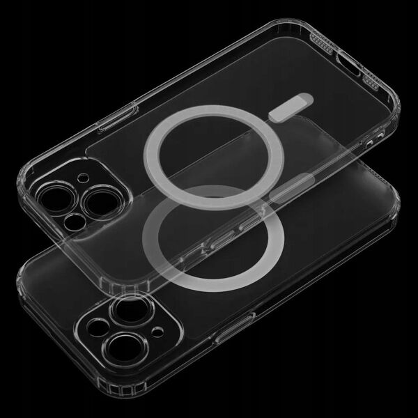 OEM Futerał FROST MAG COVER z ochroną aparatu kompatybilny z MagSafe do IPHONE 11 Pro transparentny 14066043 5903396276644