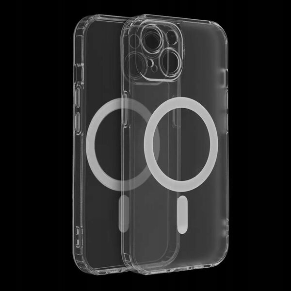 OEM Futerał FROST MAG COVER z ochroną aparatu kompatybilny z MagSafe do IPHONE 15 Pro transparentny 14066066 5903396277184