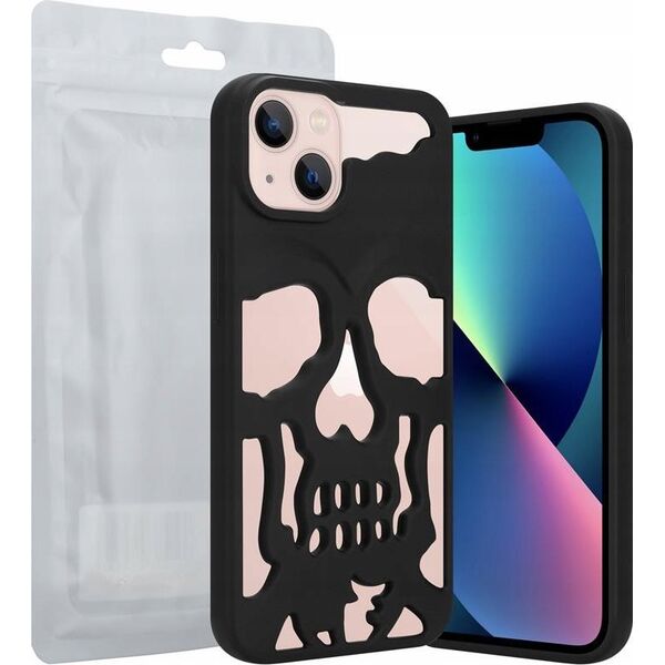 OEM ETUI SKULL IPHONE 12 / 12 PRO, MATT BLACK / CZARNY 14066524 5901313079477