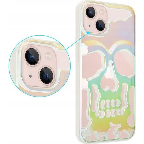 OEM ETUI SKULL IPHONE 11 / XR, HOLO WHITE / BIAŁY 14066527 5901313079446