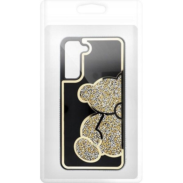 OEM Futerał TEDDY BEAR do SAMSUNG S21 FE złoty 14066557 5903396295898