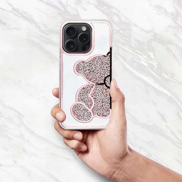 OEM Futerał TEDDY BEAR do IPHONE 14 różowy 14066565 5903396295706