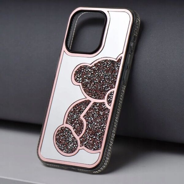 OEM Futerał TEDDY BEAR do IPHONE 14 Pro różowy 14066583 5903396295669