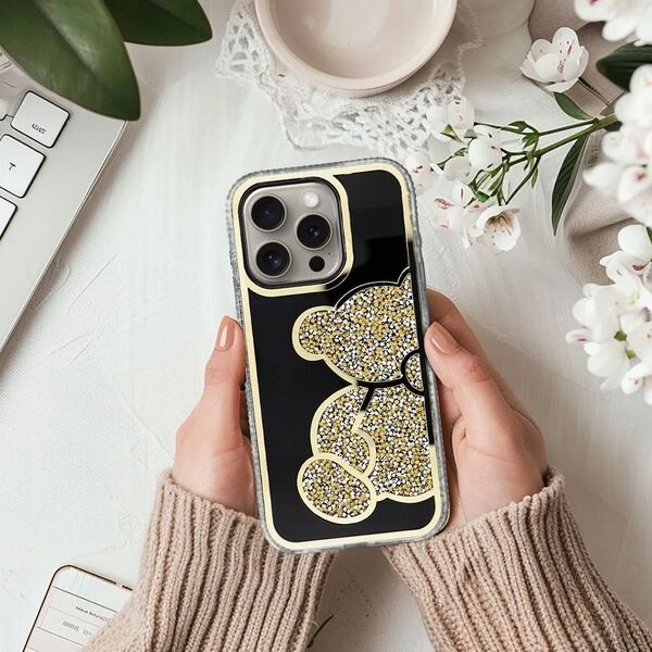 OEM Futerał TEDDY BEAR do IPHONE 16 złoty 14066742 5903396320606