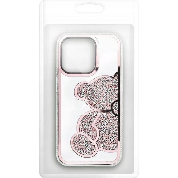 OEM Futerał TEDDY BEAR do IPHONE 16 Plus różowy 14066755 5903396320927