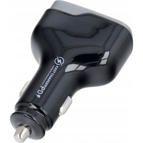 Ładowarka OEM Ładowarka samochodowa USB A + 2 x Typ C PD QC3.0 3A 138W CC53-2C1A czarna 14066820 5903396227318