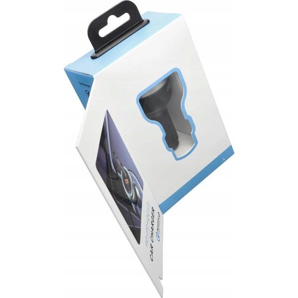 Ładowarka OEM Ładowarka samochodowa USB A + 2 x Typ C PD QC3.0 3A 191W CC69-2C1A black 14066874 5903396276866