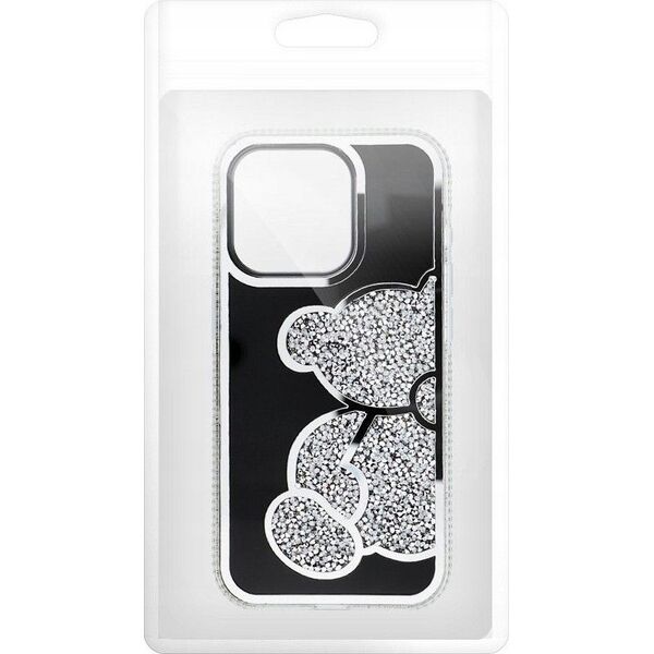 OEM Futerał TEDDY BEAR do IPHONE 15 Pro srebrny 14067035 5903396295775