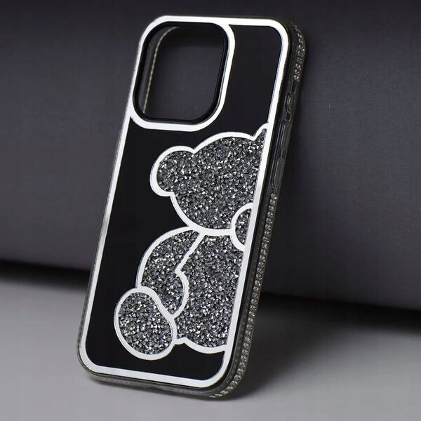 OEM Futerał TEDDY BEAR do IPHONE 15 srebrny 14067037 5903396295737